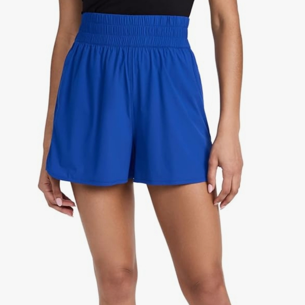 Sweaty Betty Training Shell Workout Shorts in‎ Lightning Blue NEW